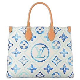 Louis Vuitton LV Onthego MM am Pool Blau