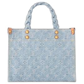 Louis Vuitton-Bolsa de mão LV Let Go PM em denim-Azul