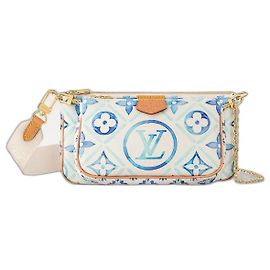 Louis Vuitton LV multi pochette accessories by the pool handbag Blue