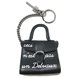 Delvaux-Delvaux Signature Clutch-Black