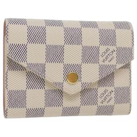 Louis Vuitton-LOUIS VUITTON Damier Azur Portefeuille Victorine Geldbörse N64022 LV Auth am6071EIN-Andere