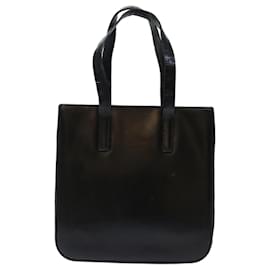 Prada-PRADA Hand Bag Leather Black Auth bs13078-Black