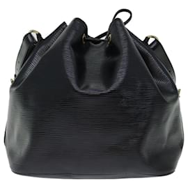 Louis Vuitton-LOUIS VUITTON Epi Petit Noe Shoulder Bag Black M44102 LV Auth 70376-Black