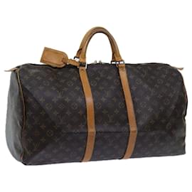 Louis Vuitton-Louis Vuitton-Monogramm Keepall 55 Boston Bag M.41424 LV Auth 70281-Monogramm