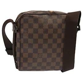 Louis Vuitton-LOUIS VUITTON Damier Ebene Olaf PM Bolsa de Ombro N41442 Autenticação de LV 70521-Outro