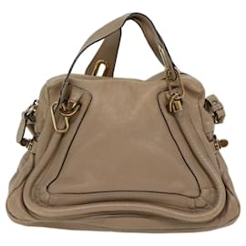 Chloé-Borsa a tracolla Chloe Paraty in pelle 2modo Beige Auth bs13559-Beige