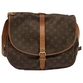 Louis Vuitton-Louis Vuitton Monograma Saumur 35 Bolsa de ombro M42254 LV Auth ar11486-Monograma