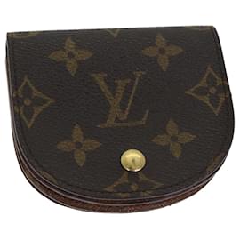 Louis Vuitton-Moeda LOUIS VUITTON Monograma Porte Monnaie Guze M61970 LV Auth th4787-Monograma