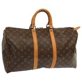 Louis Vuitton-Louis Vuitton-Monogramm Keepall 45 Boston Bag M.41428 LV Auth 70238-Monogramm
