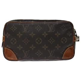 Louis Vuitton-LOUIS VUITTON Monogramm Marly Dragonne PM Clutch Bag M.51827 LV Auth 70478-Monogramm