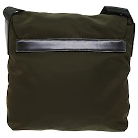 Prada-PRADA Shoulder Bag Nylon Khaki Auth bs13555-Khaki