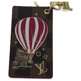Louis Vuitton-Balão de ar colorido Damier LOUIS VUITTON Illustre Charm Pink M67933 Autenticação de LV 70309-Rosa
