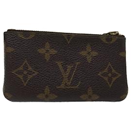 Louis Vuitton-Bolsa Moeda M LOUIS VUITTON Monograma Pochette Cles M62650 Autenticação de LV 70505-Monograma