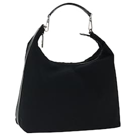 Gucci-GUCCI Shoulder Bag Nylon Black Auth mr107-Black