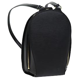 Louis Vuitton-LOUIS VUITTON Epi Mabillon Backpack Black M52232 LV Auth yk11505-Black