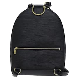 Louis Vuitton-LOUIS VUITTON Epi Mabillon Backpack Black M52232 LV Auth yk11505-Black