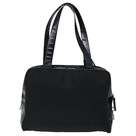 Prada-PRADA Shoulder Bag Nylon Black Auth bs13412-Black