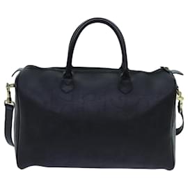 Christian Dior-Bolsa Christian Dior Trotter em lona Boston 2maneira Black Auth yk11514-Preto