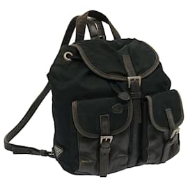 Prada-PRADA Backpack Nylon Green Auth bs13480-Green