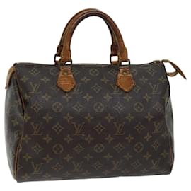 Louis Vuitton-Louis Vuitton Monogram Speedy 30 Hand Bag M41526 LV Auth 70556-Monogram