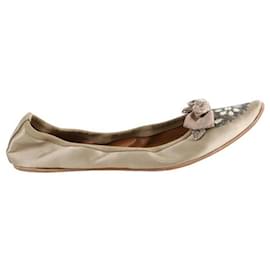 Chloé-Ballerinas aus Leder-Beige