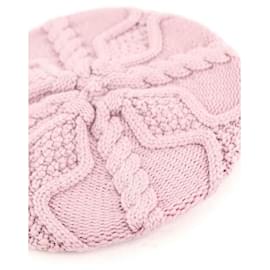 Chanel-gorro de lana-Rosa