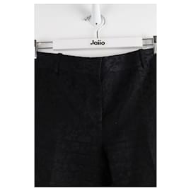 Céline-Wide cotton pants-Black
