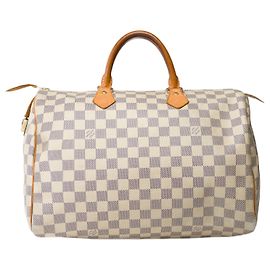 Sac LOUIS VUITTON Speedy en Toile Blanc - 101841 Blanc