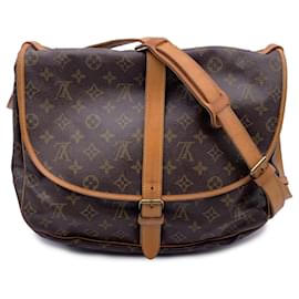 Louis Vuitton-Louis Vuitton Crossbody Bag Vintage Saumur-Brown
