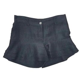 Chanel Schwarze Minishorts Schwarz