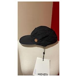 Kenzo-Chapeaux, bonnets-Noir,Gris