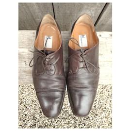 Moreschi-Zapatos con cordones-Castaño