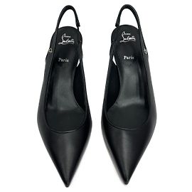 Escarpins Christian Louboutin en cuir noir Noir