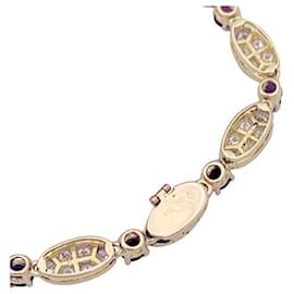 Autre Marque-Bracelet vintage Van Cleef & Arpels, diamants, rubis, or jaune.-Autre