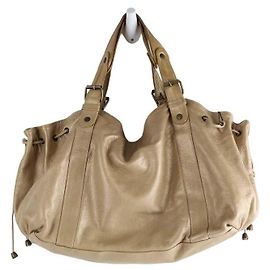 Gerard Darel Leather Handbag Beige
