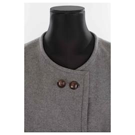 Isabel Marant-Chaqueta de lana-Gris