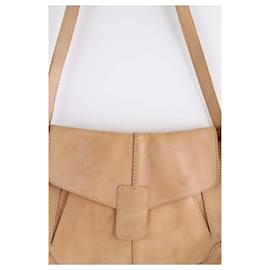 Vanessa Bruno-Leather shoulder handbag-Beige