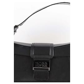 Hugo Boss-Leather shoulder bag-Black