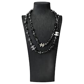 Chanel-CHANEL CC Jewelry in Black Pearl - 101858-Black