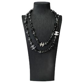 Gioielli CHANEL CC in perla nera - 101858 Nero