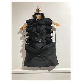 JACQUEMUS Tops T.FR 38 Wool Black