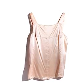 Chanel-Camiseta de CHANEL.fr 42 Seda-Beige