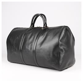 Louis Vuitton-Louis Vuitton Epi Leather Keepall 50 in black-Black