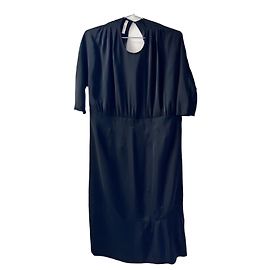 Prada black open back dress Silvery