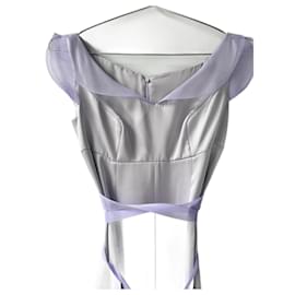 Emporio Armani-Armani Prive lavender dress-Silvery