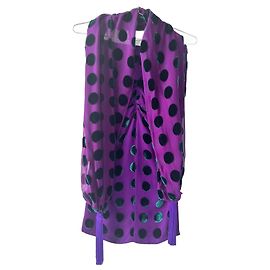 Emporio Armani Conjunto de saia e lenço roxo e verde Giorgio Armani Verde