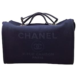 Chanel-Chanel Deauville-Azul marinho