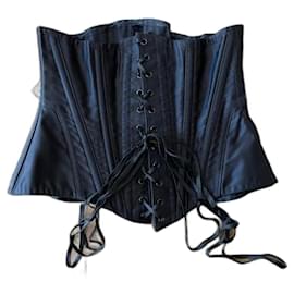 Autre Marque-Cadolle Black waist cincher or corset Exos Cadolle Size Small-Black