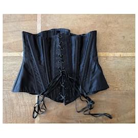 Autre Marque-Cadolle Black waist cincher or corset Exos Cadolle Size Small-Black