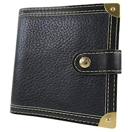 Louis Vuitton-Louis Vuitton Compact Zip Wallet Leather Short Wallet M91828 in fair condition-Other
